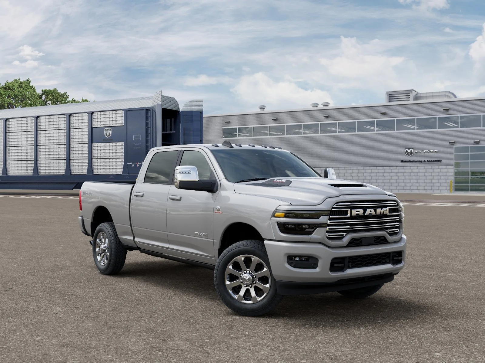 New 2026 Silver-Zynith Exterior Paint RAM LARAMIE image 3