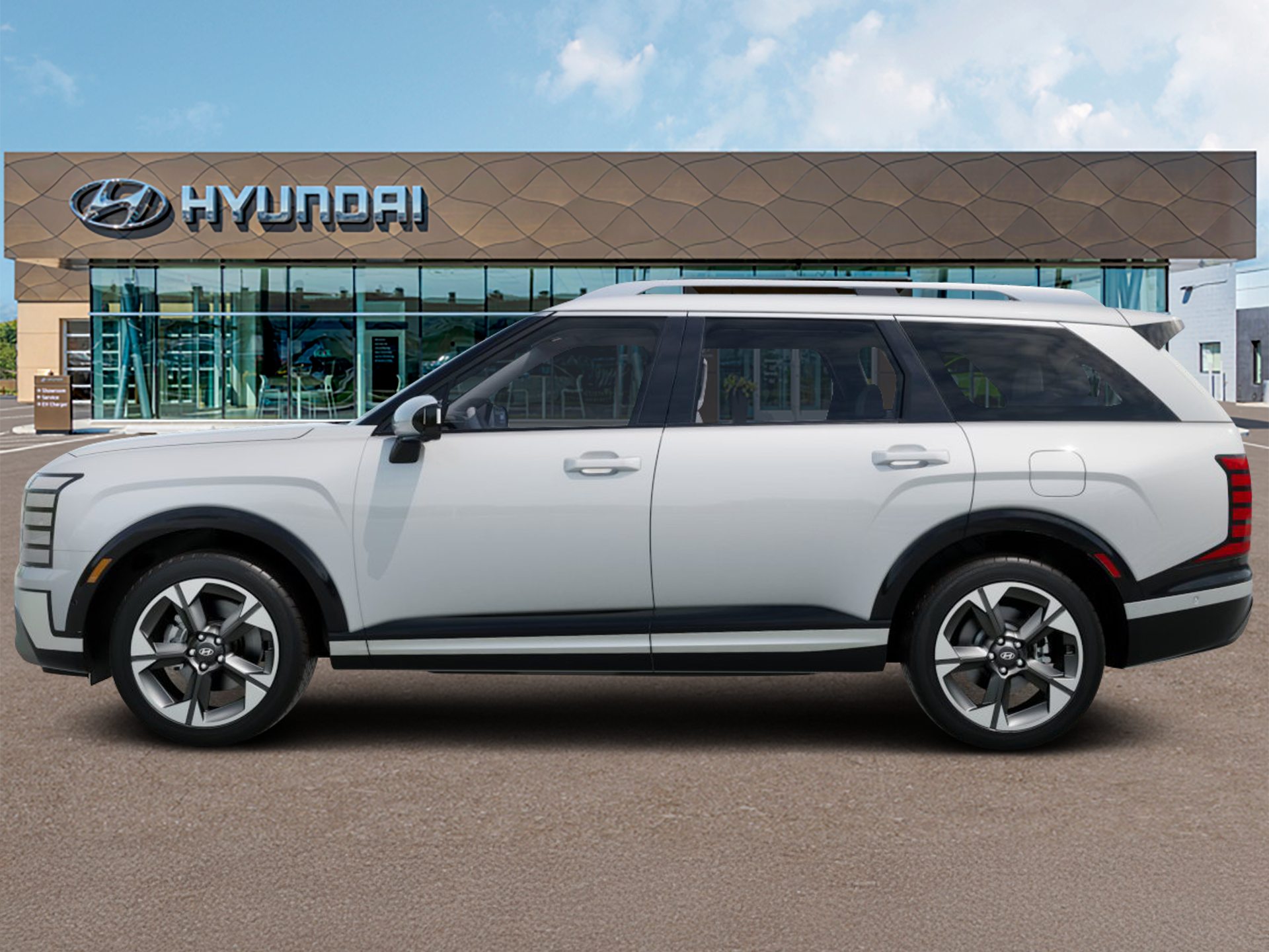 New 2027 Creamy White Pearl Hyundai Limited 7P image 3