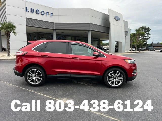 Used 2024 Red Ford Titanium image 1