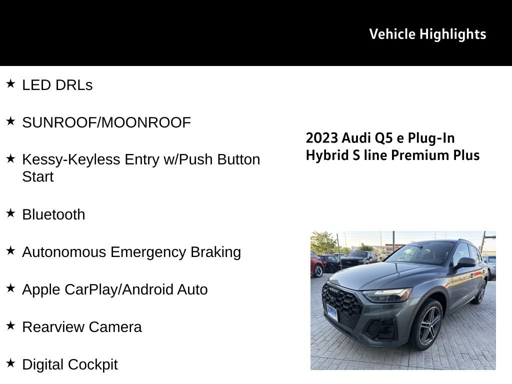 Used 2023 Daytona Gray Pearl Effect Audi 55 Premium Plus image 28