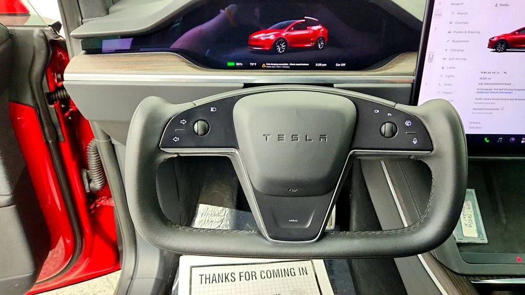 Used 2023 Red Multi-Coat Tesla AWD image 14