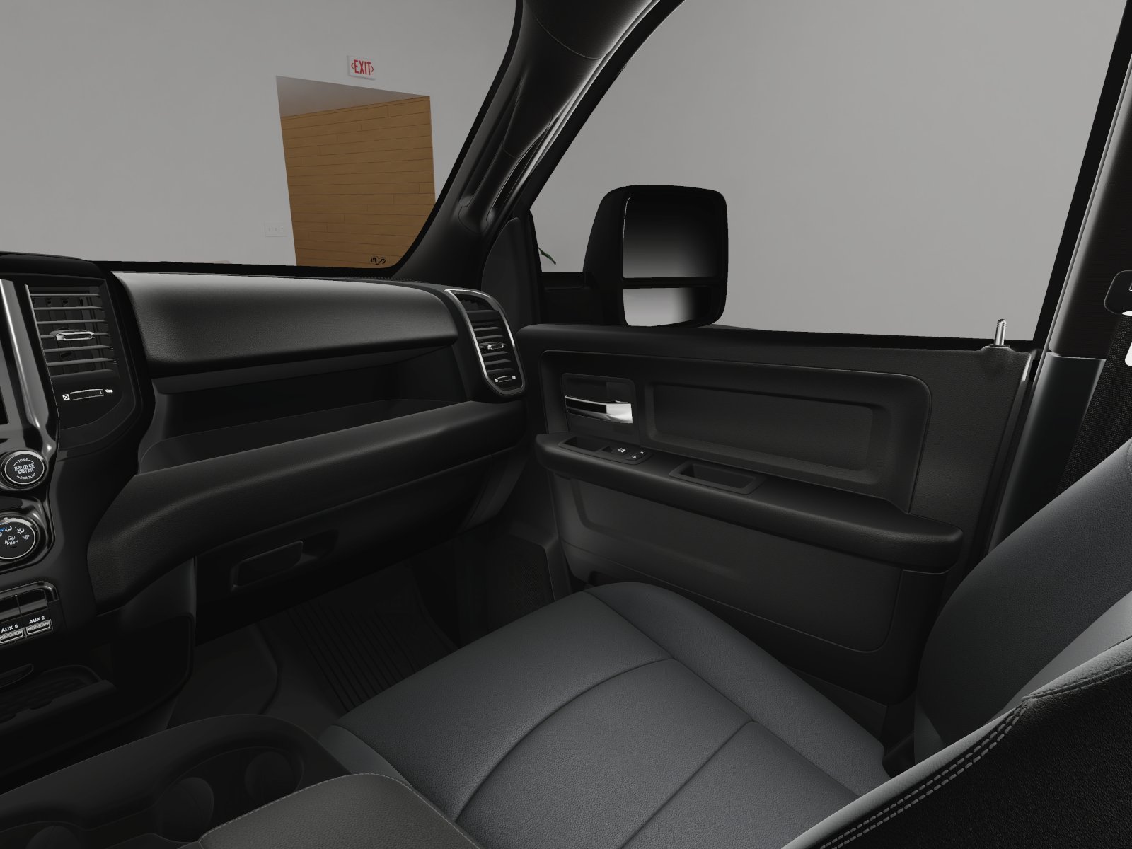New 2024 Diamond Black Crystal Pearl-Coat Exterior Paint RAM Tradesman image 47