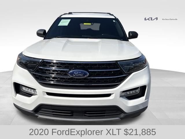 Used 2020 White Metallic Ford XLT image 3