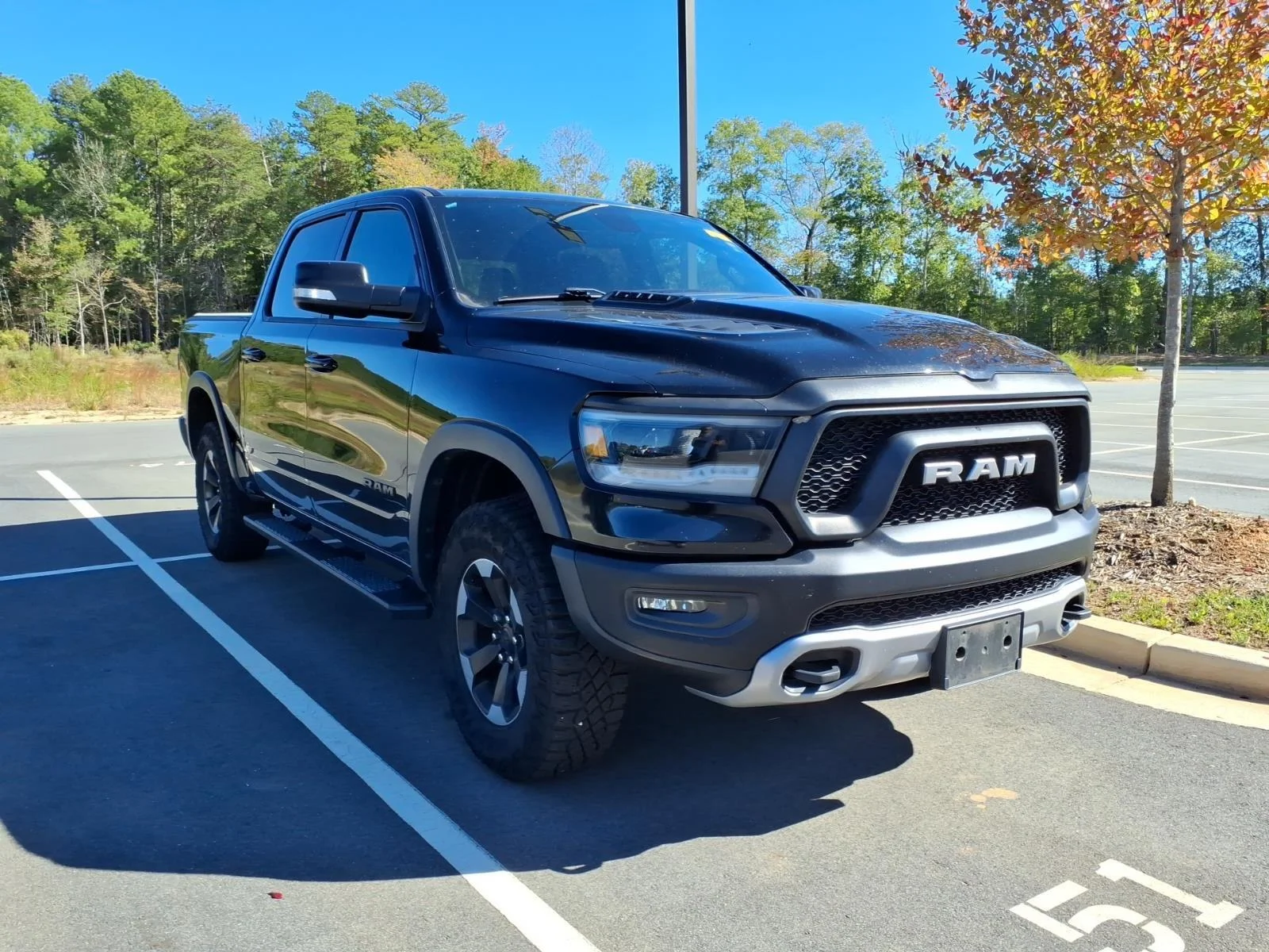 Used 2020 Diamond Black Crystal Pearlcoat Ram Rebel image 6