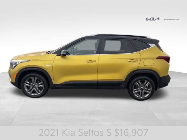 Certified Used 2021 Yellow Kia S image 5