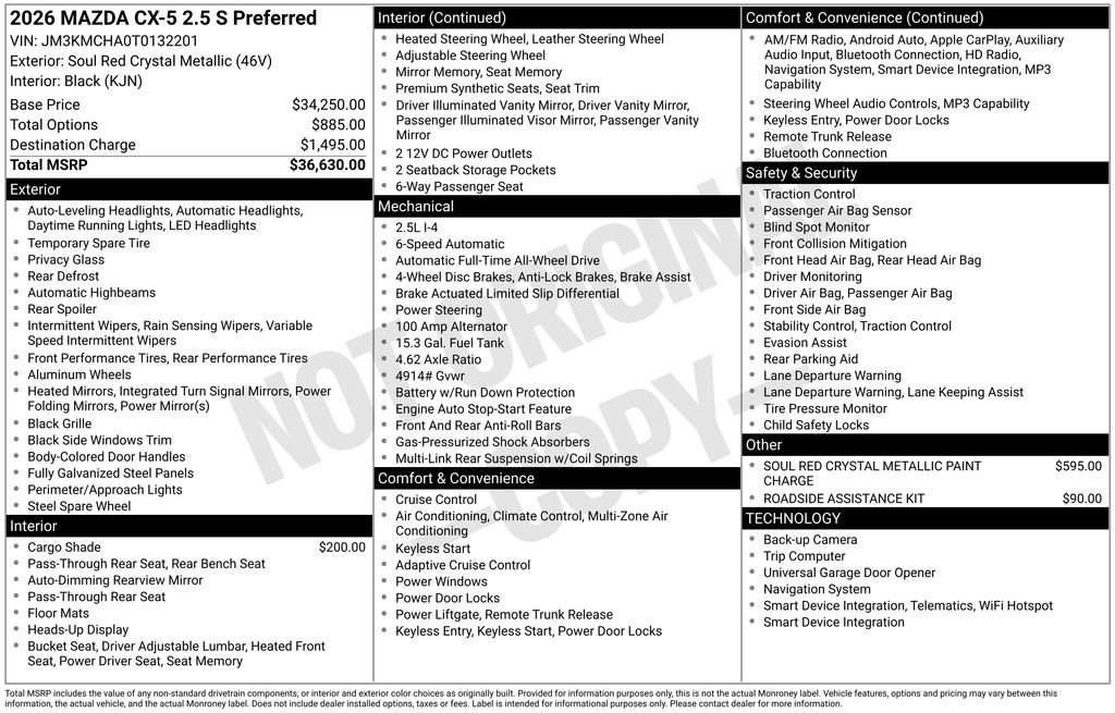 New 2026 Soul Red Crystal Metallic Mazda 2.5 S Preferred AWD image 4