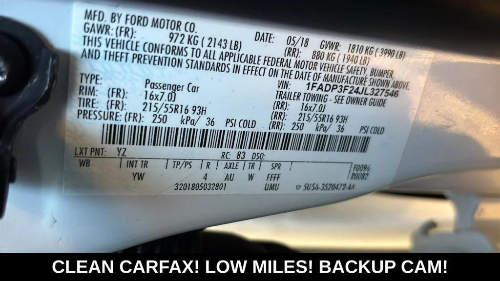 Used 2018 White Ford SE image 32