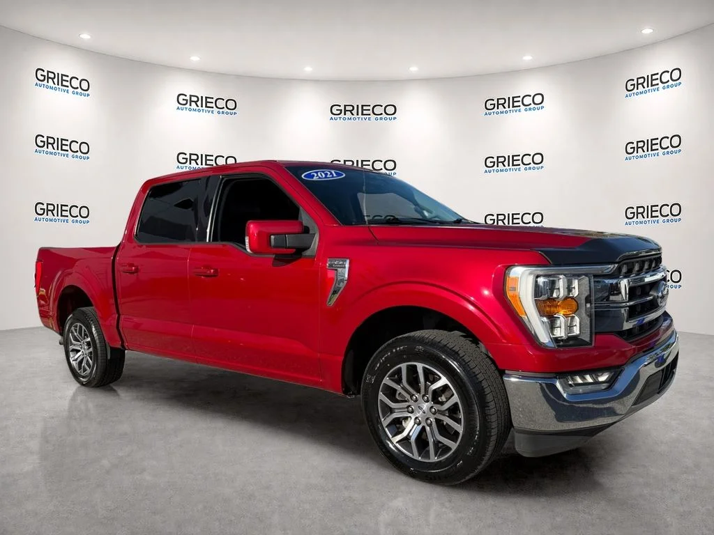Used 2021 Red Ford Lariat image 1