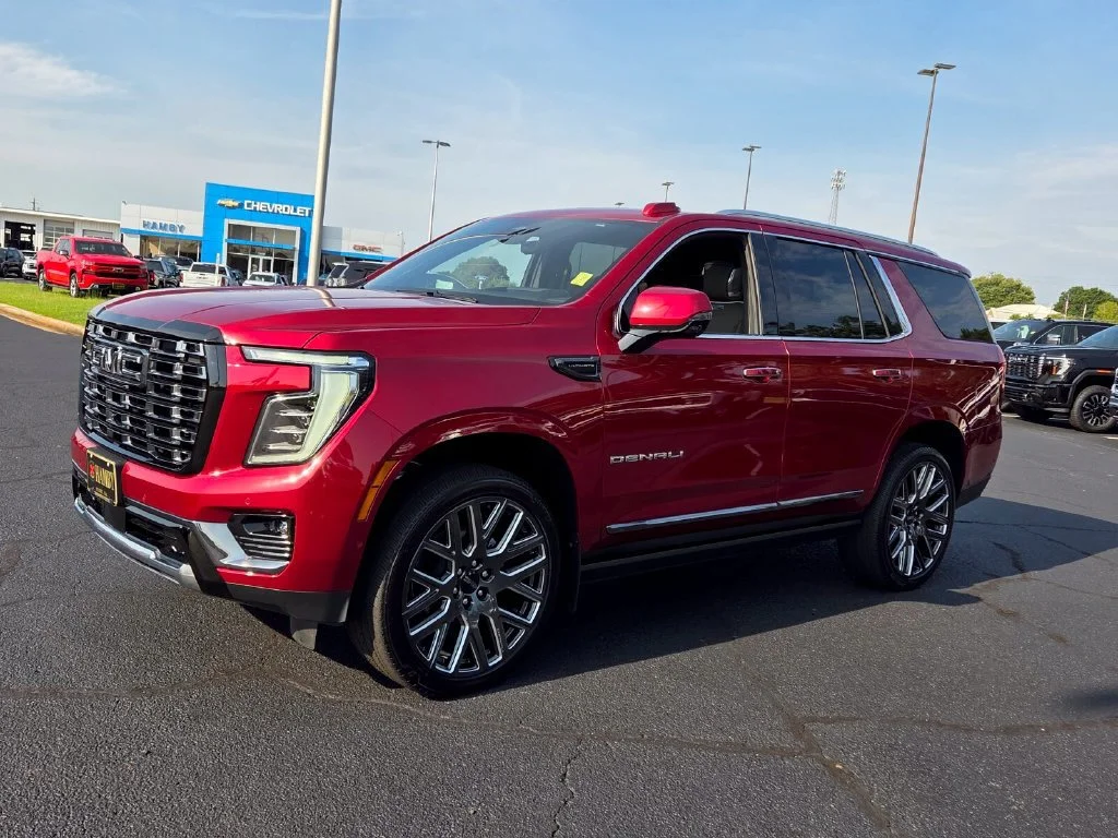 Used 2026 Volcanic Red Tintcoat GMC Denali Ultimate image 3