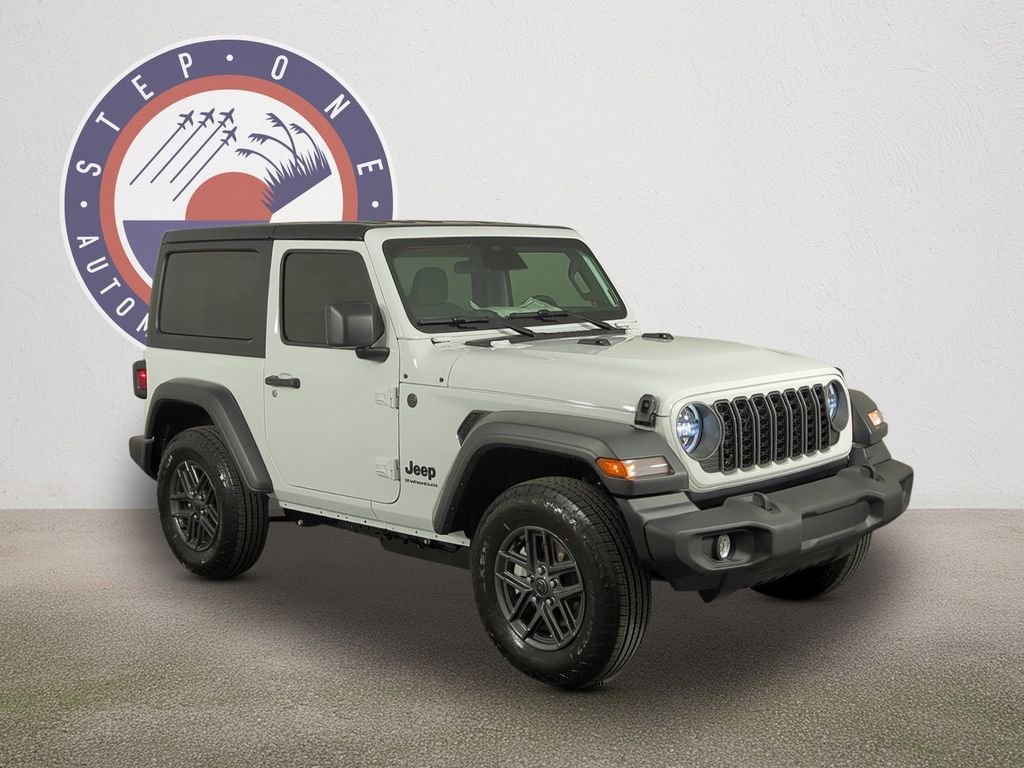 New 2026 Bright White Clear-Coat Exterior Paint Jeep Sport S image 2