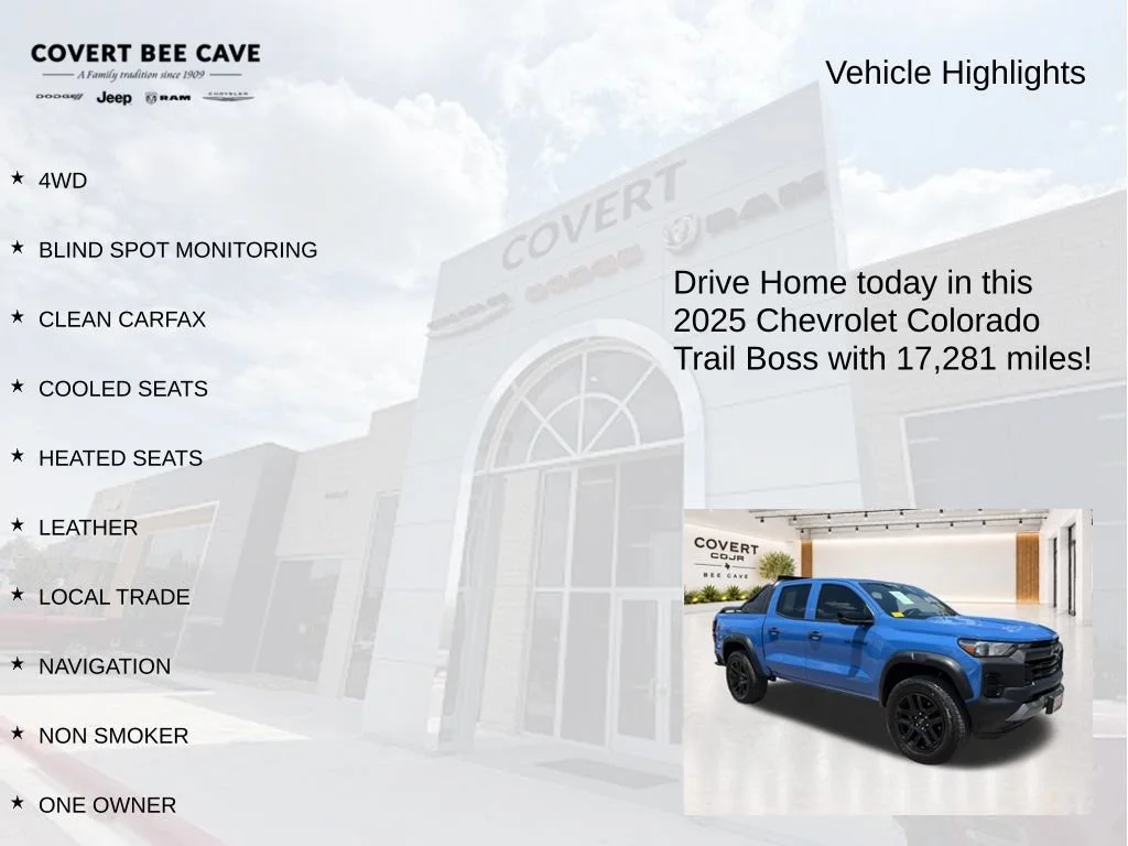 Used 2025 Blue Chevrolet Trail Boss image 6