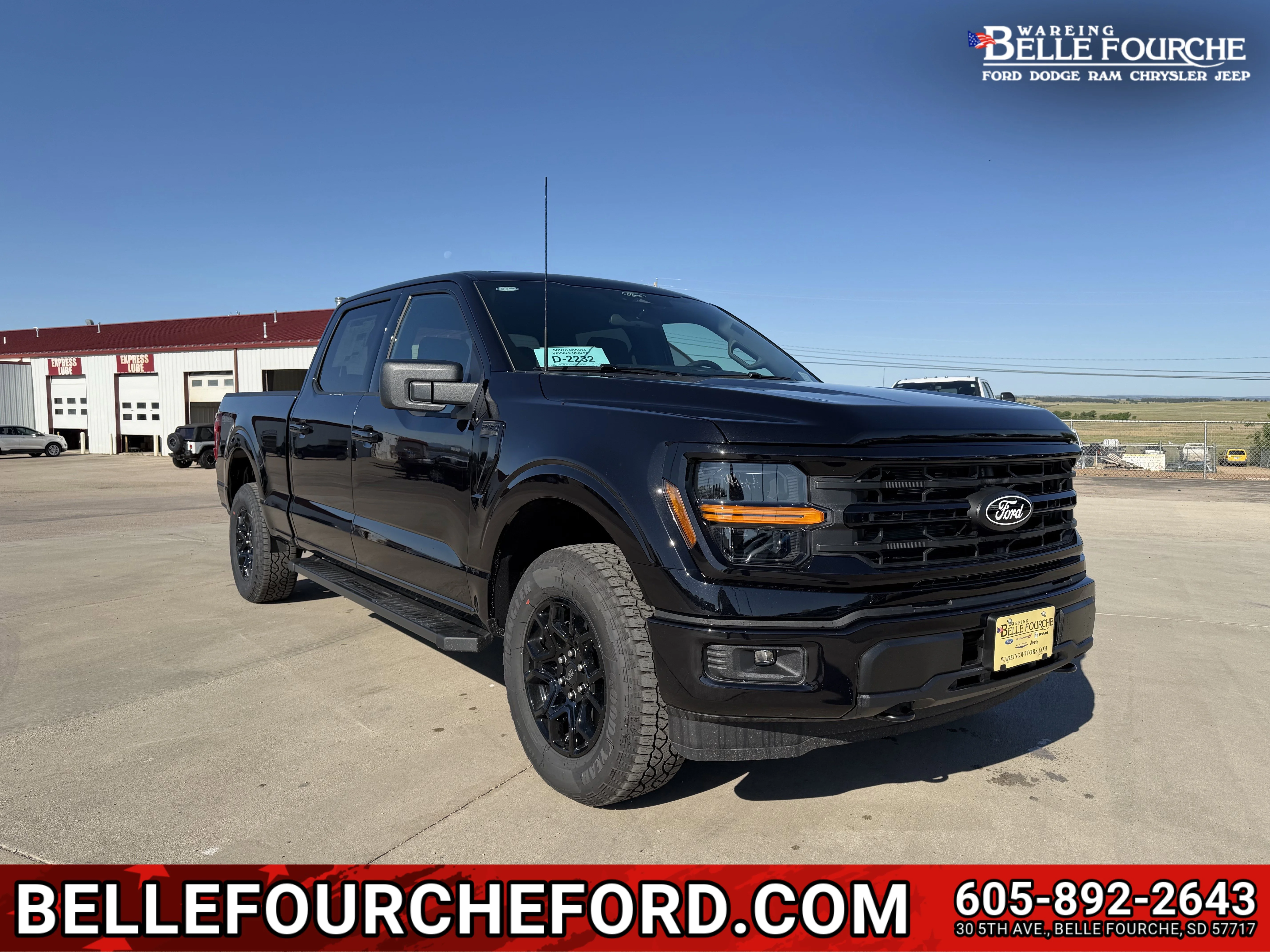 New 2026 Agate Black Metallic Ford XLT image 1