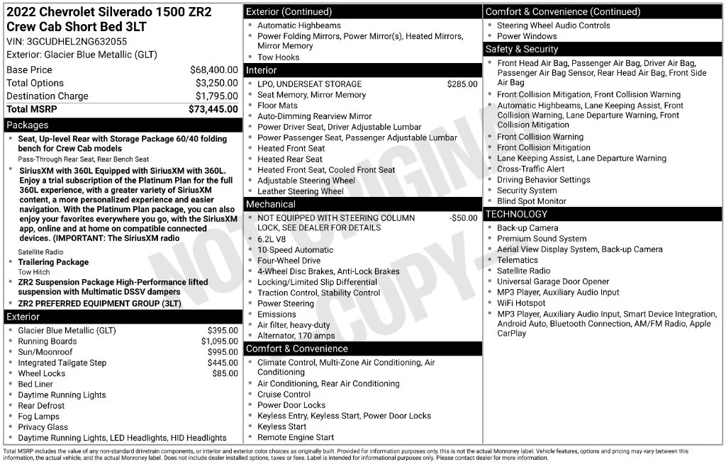 Used 2022 Blue Chevrolet ZR2 image 36
