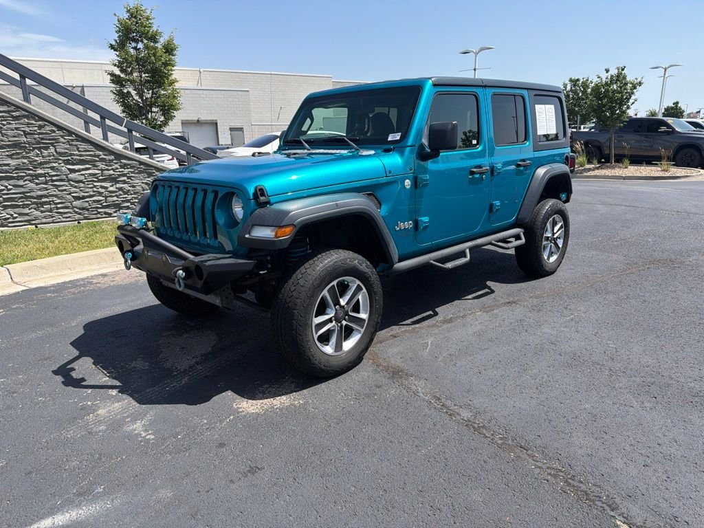 Used 2020 Teal Jeep Unlimited Sport S image 3