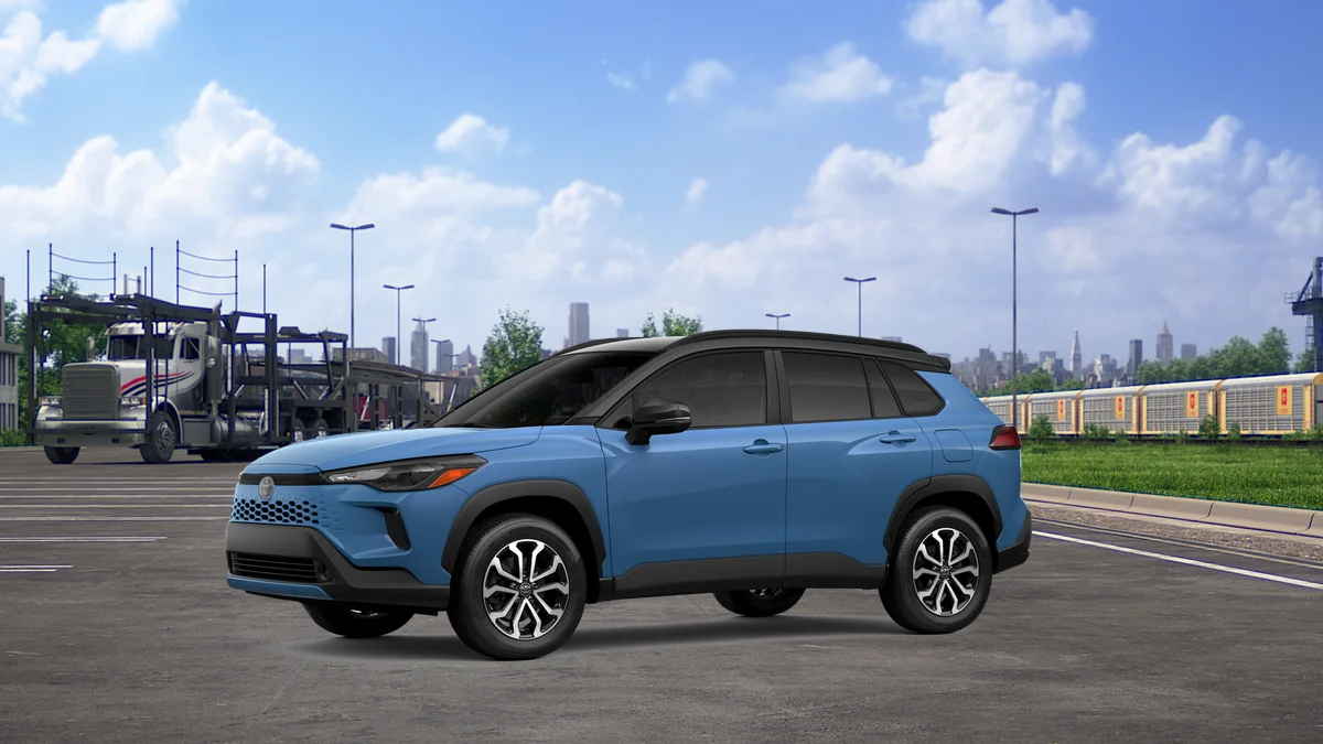 New 2026 Cavalry Blue with Jet Black roof Toyota Hybrid SE image 3