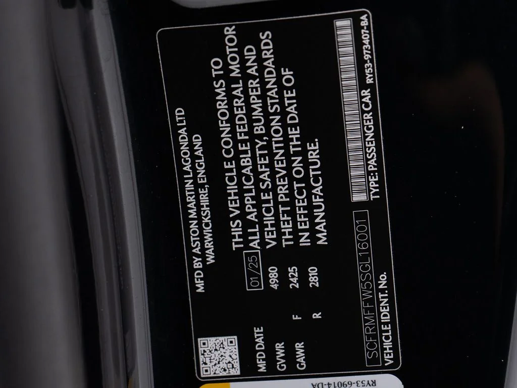 Certified Used 2025 Ultramarine Black Aston Martin  image 44