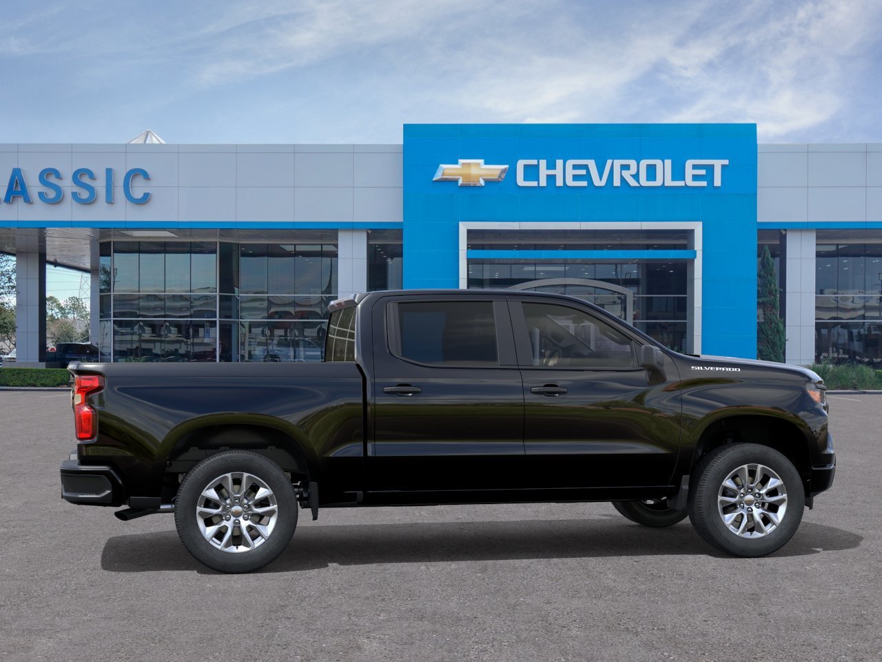 2026 Chevrolet Silverado 1500 Custom Black at Classic Elite Chevrolet Hwy 6