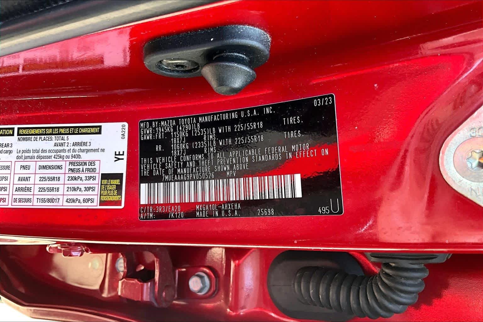 Certified Used 2023 Barcelona Red Metallic Toyota XLE image 34