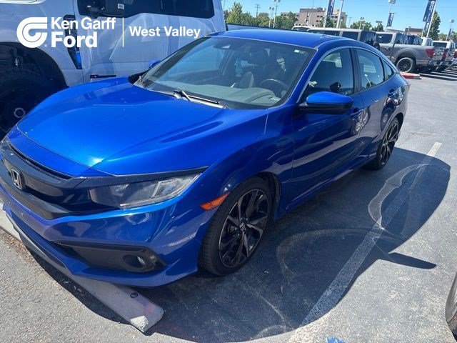 Used 2021 Aegean Blue Metallic Honda Sport image 1