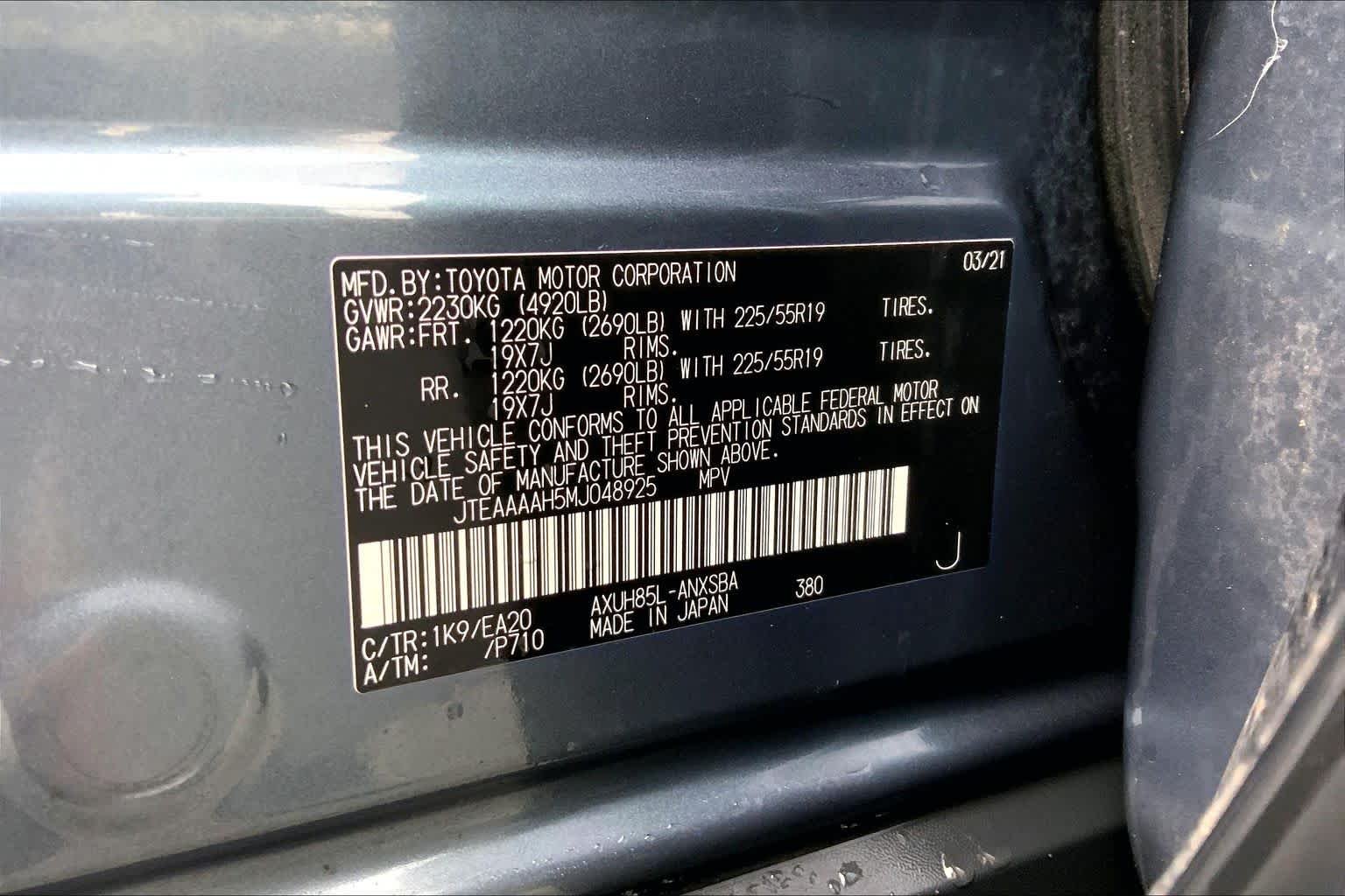 Used 2021 Coastal Gray Metallic Toyota Limited image 36