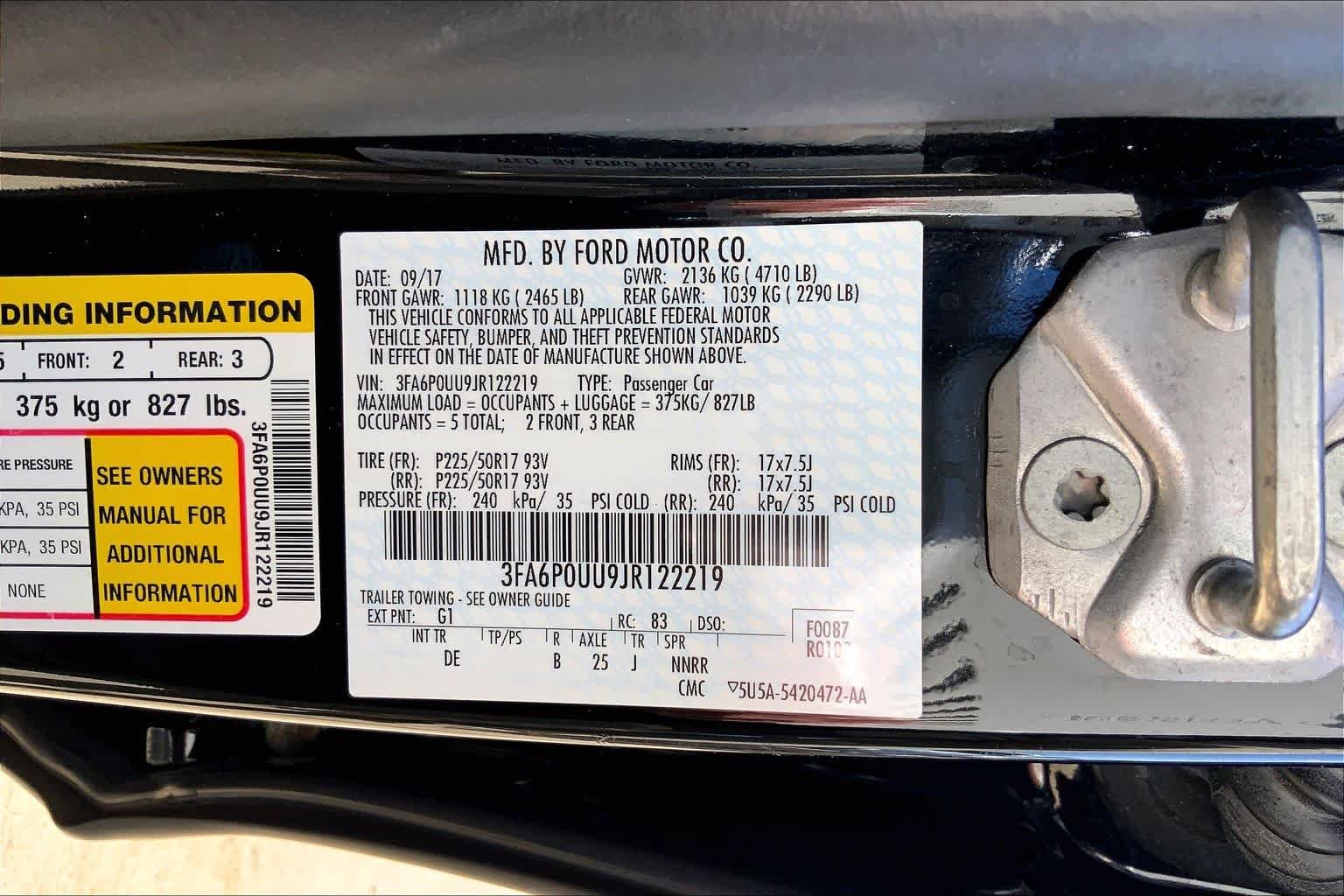 Used 2018 Shadow Black Ford S image 33