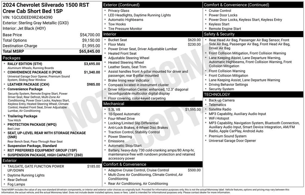 Certified Used 2024 Sterling Gray Metallic Chevrolet RST image 1