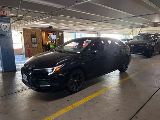 Used 2025 Black Toyota SE image 2