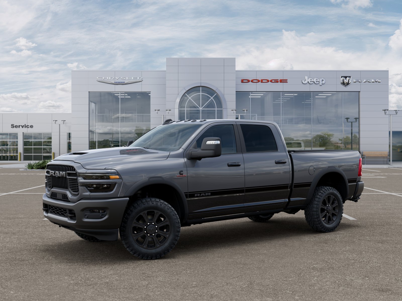 New 2026 Ceramic Gray Clear-Coat Exterior Paint RAM Rebel image 17