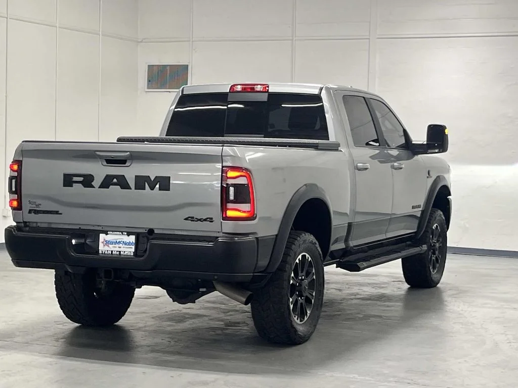 Used 2024 Billet Silver Metallic Clearcoat Ram Rebel Crew Cab 6.7L Diesel 4x4 1 Owner image 8
