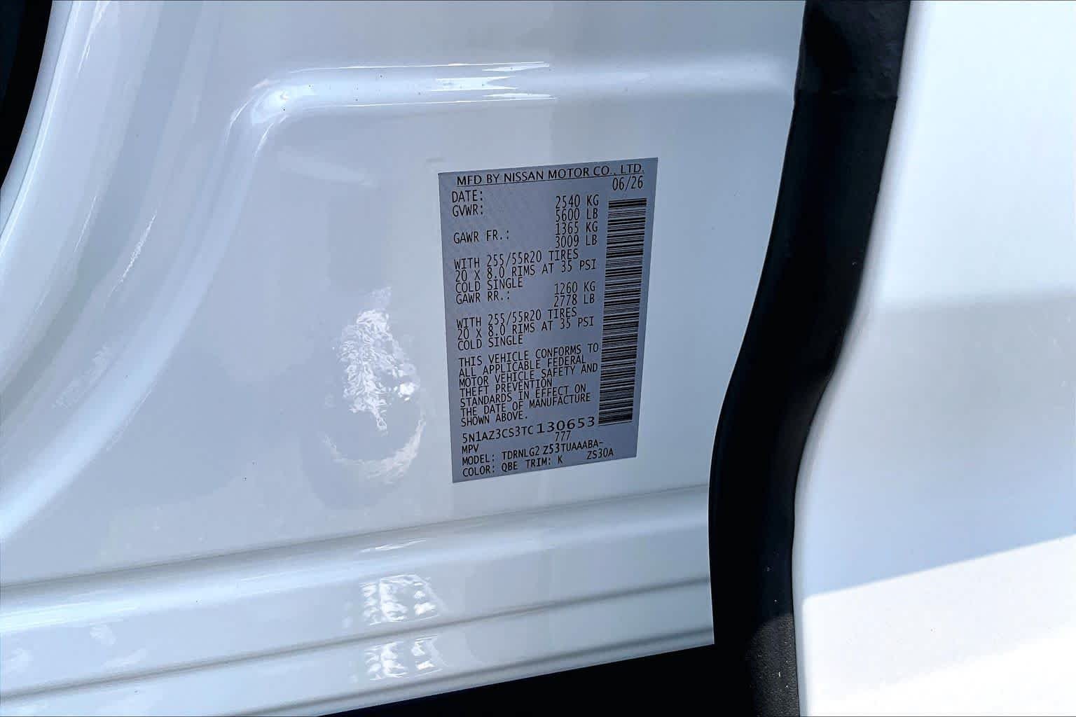 New 2026 Everest White Pearl TriCoat Nissan SL image 22