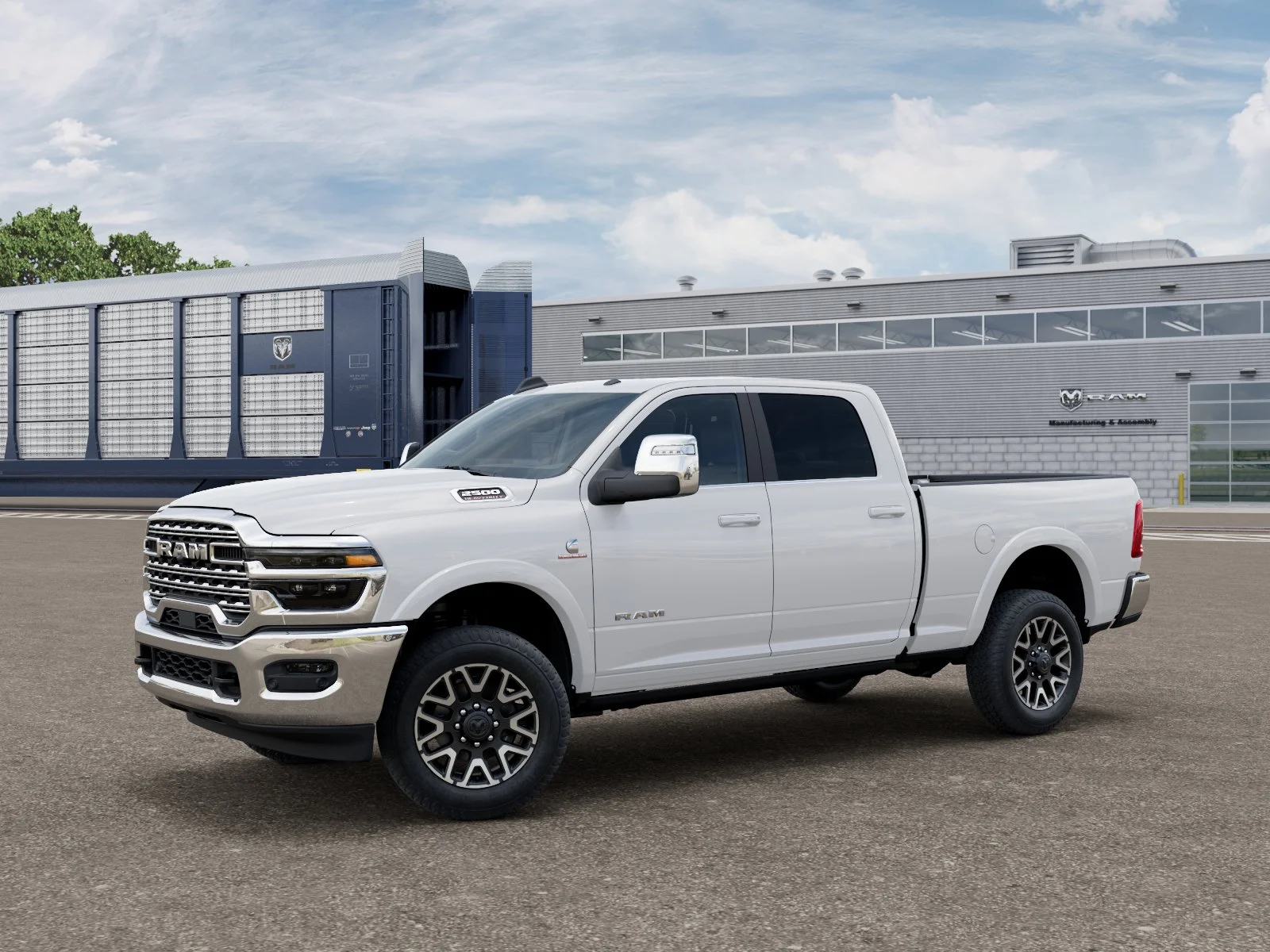 New 2027 Bright White Clearcoat RAM Limited Longhorn image 2