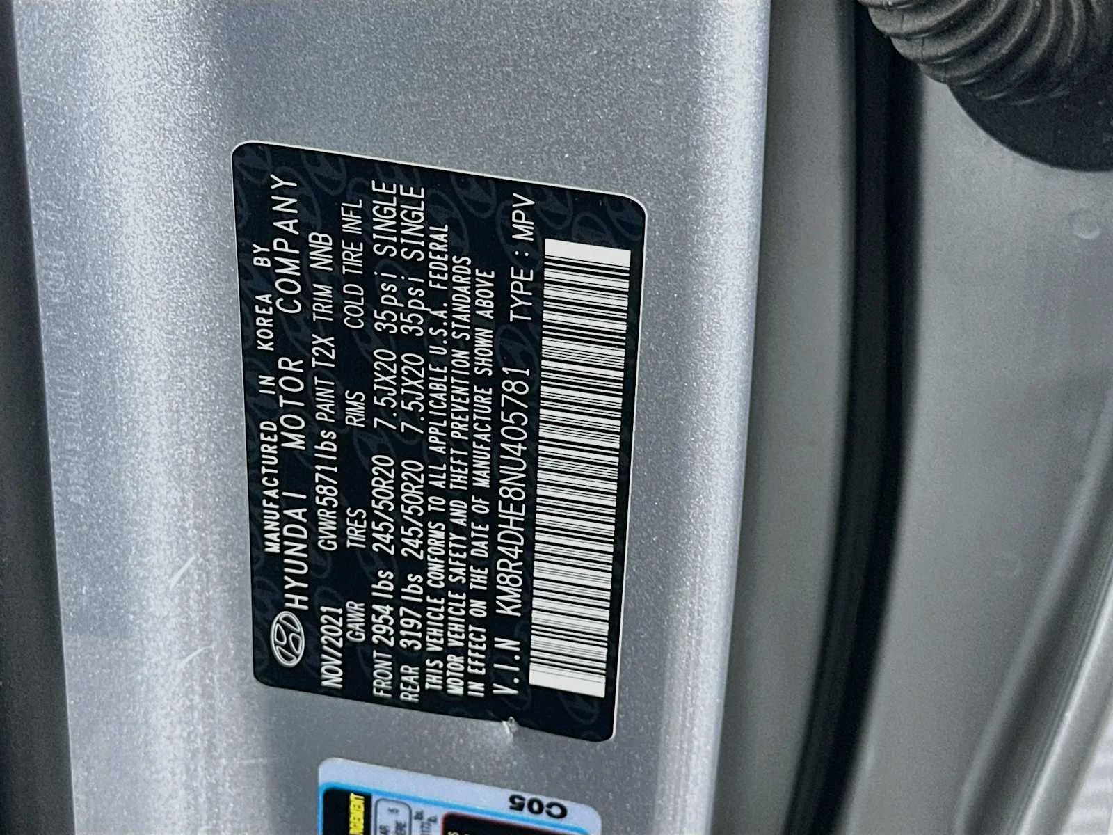 Used 2022 Typhoon Silver Hyundai SEL image 33