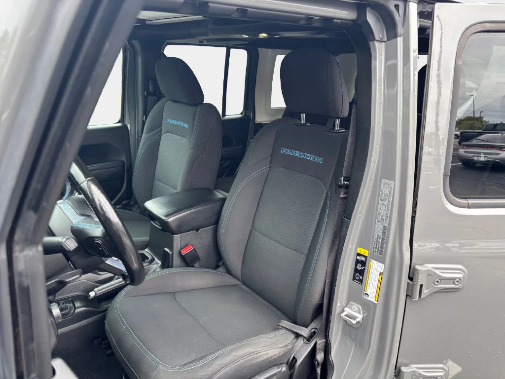 Used 2021 Gray Jeep Unlimited Rubicon 4xe image 28