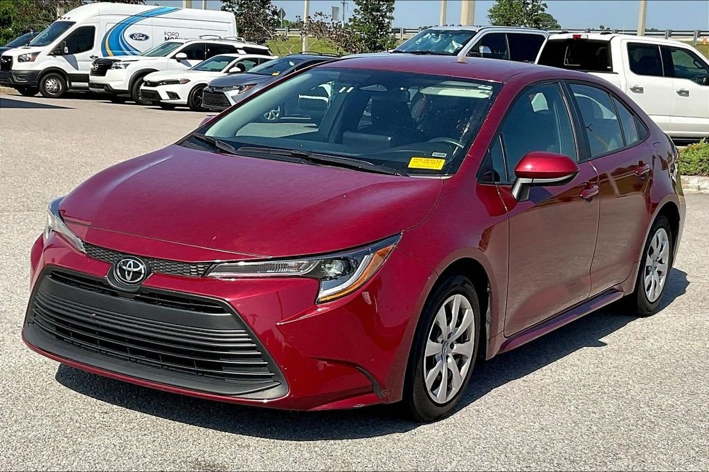 Used 2025 Red Toyota LE image 3