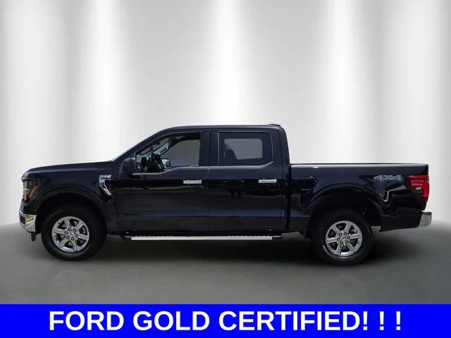 Certified Used 2025 Black Metallic Ford XLT image 2