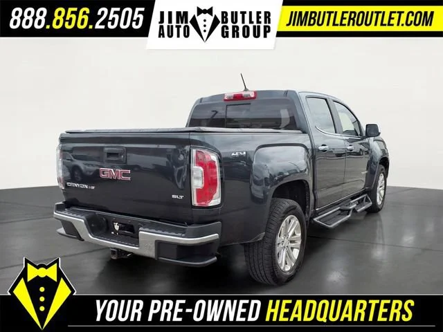 Used 2018 DARK SLATE METALLIC GMC 4WD SLT image 2