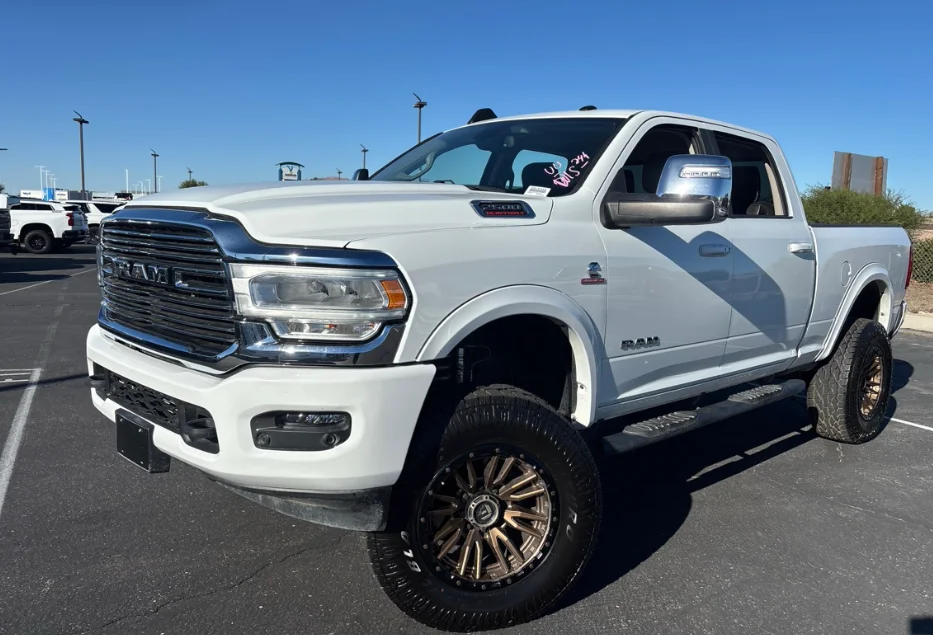 Used 2023 Bright White Clearcoat Ram Laramie image 1