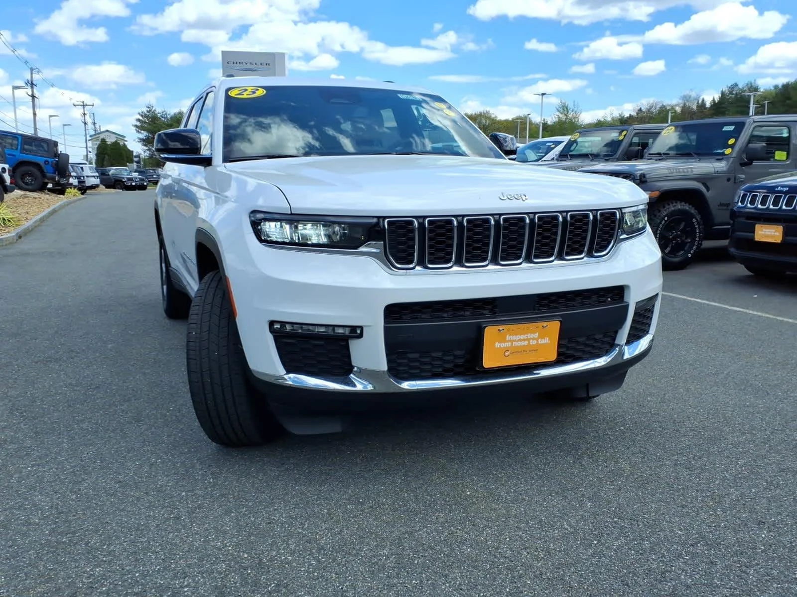 Certified Used 2023 Bright White Clearcoat Jeep Limited image 4