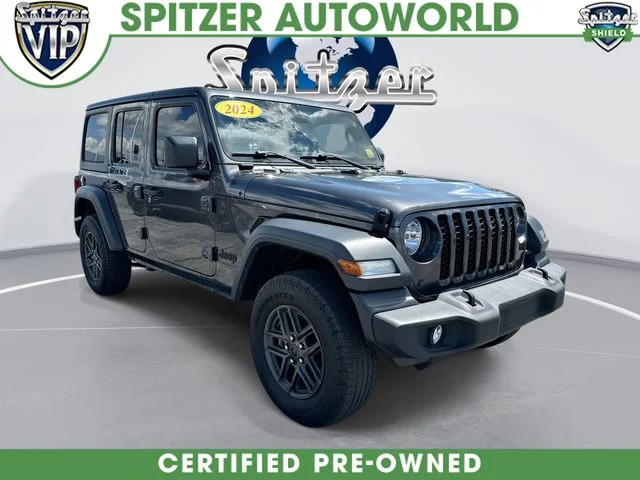 Used 2024 Gray Jeep Sport S image 1
