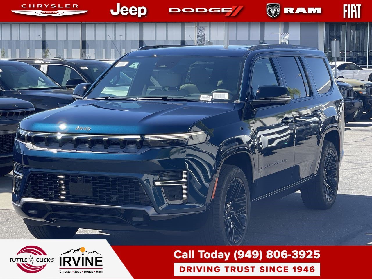 New 2026 Fathom Blue Pearlcoat Jeep Limited Reserve image 3
