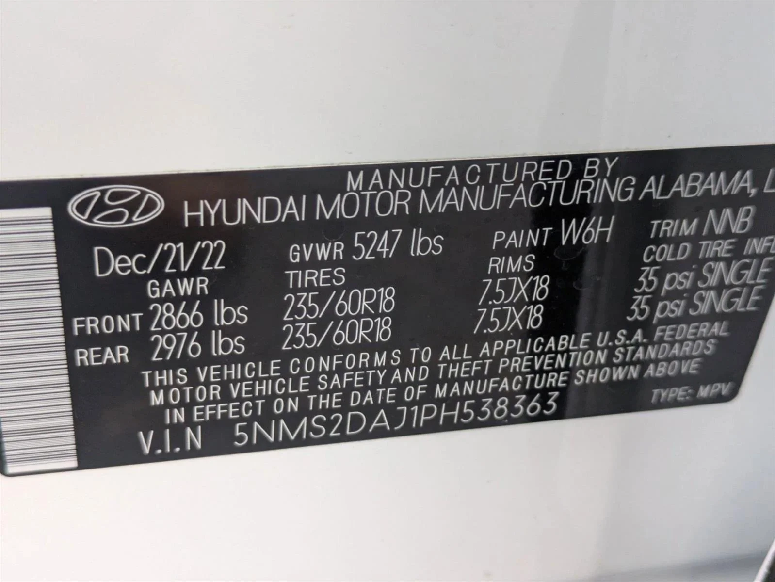 Used 2023 Serenity White Pearl Hyundai SEL image 25