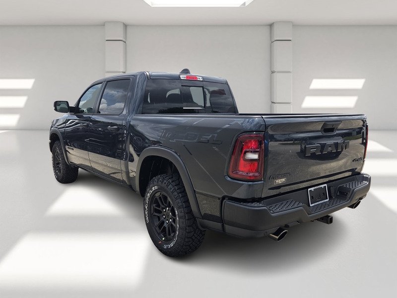 New 2026 Forged Blue Metallic Exterior Paint RAM REBEL 4X4 CREW CAB 5