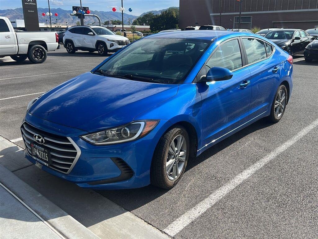 Certified Used 2018 Electric Blue Metallic Hyundai SEL image 1
