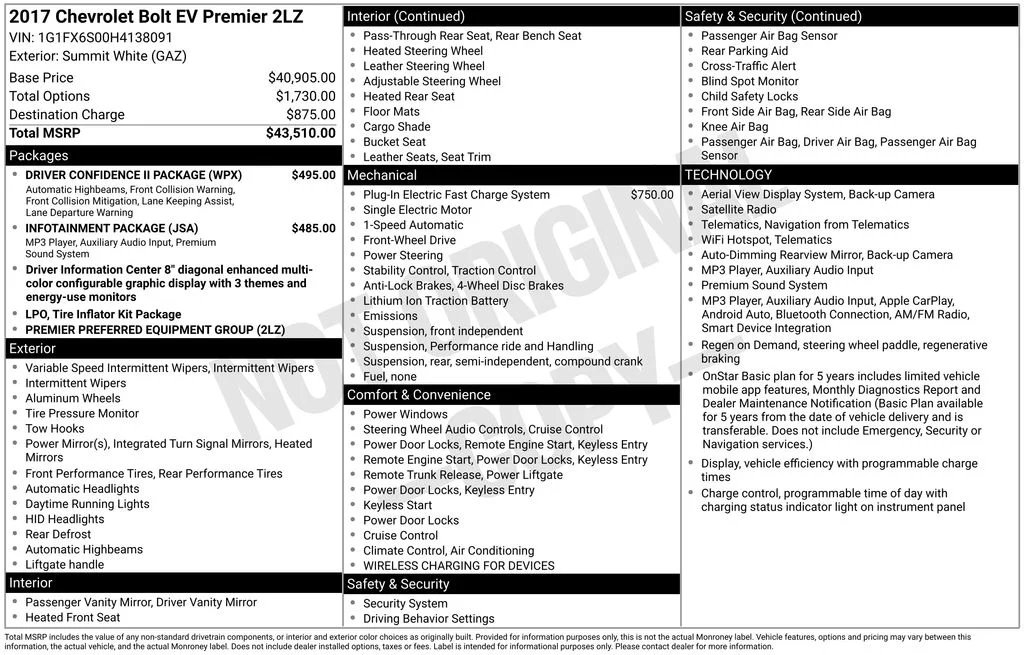 Used 2017 White Chevrolet Premier image 2