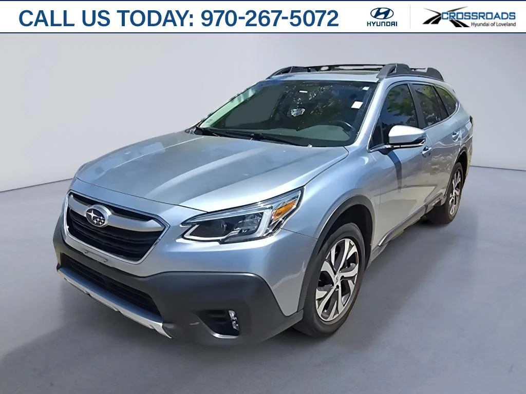 Used 2021 Ice Silver Metallic Subaru Limited image 1