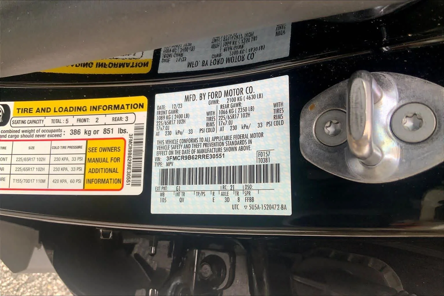 Used 2024 Shadow Black Ford Big Bend image 29