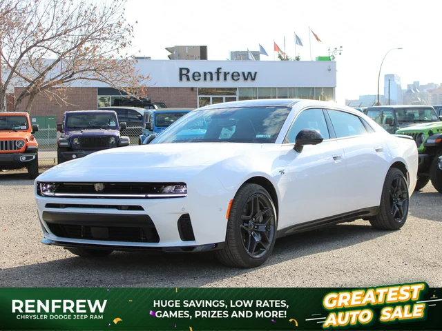2026 Dodge Charger R/T Plus* 4-Door AWD, 420 HP, Performance Handling Group, Full Glass Roof