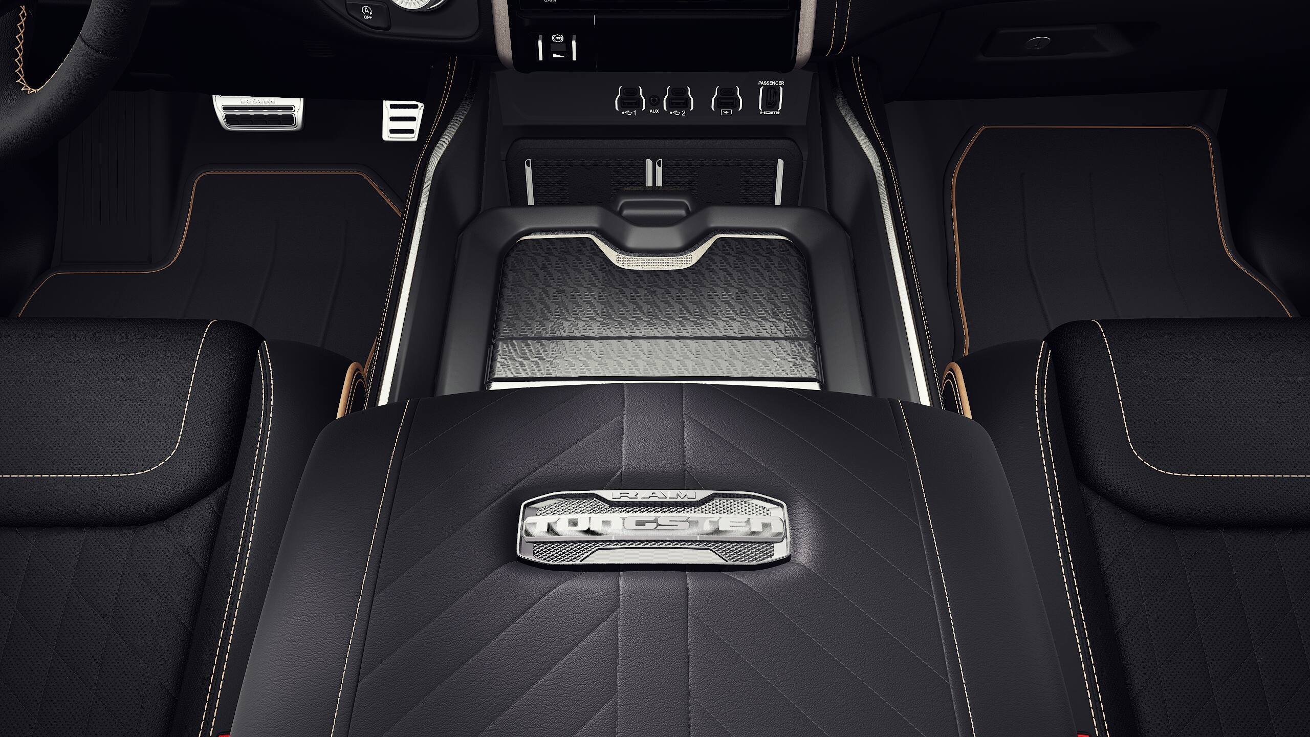 New 2027 Diamond Black Crystal Pearl-Coat Exterior Paint RAM Tungsten image 16
