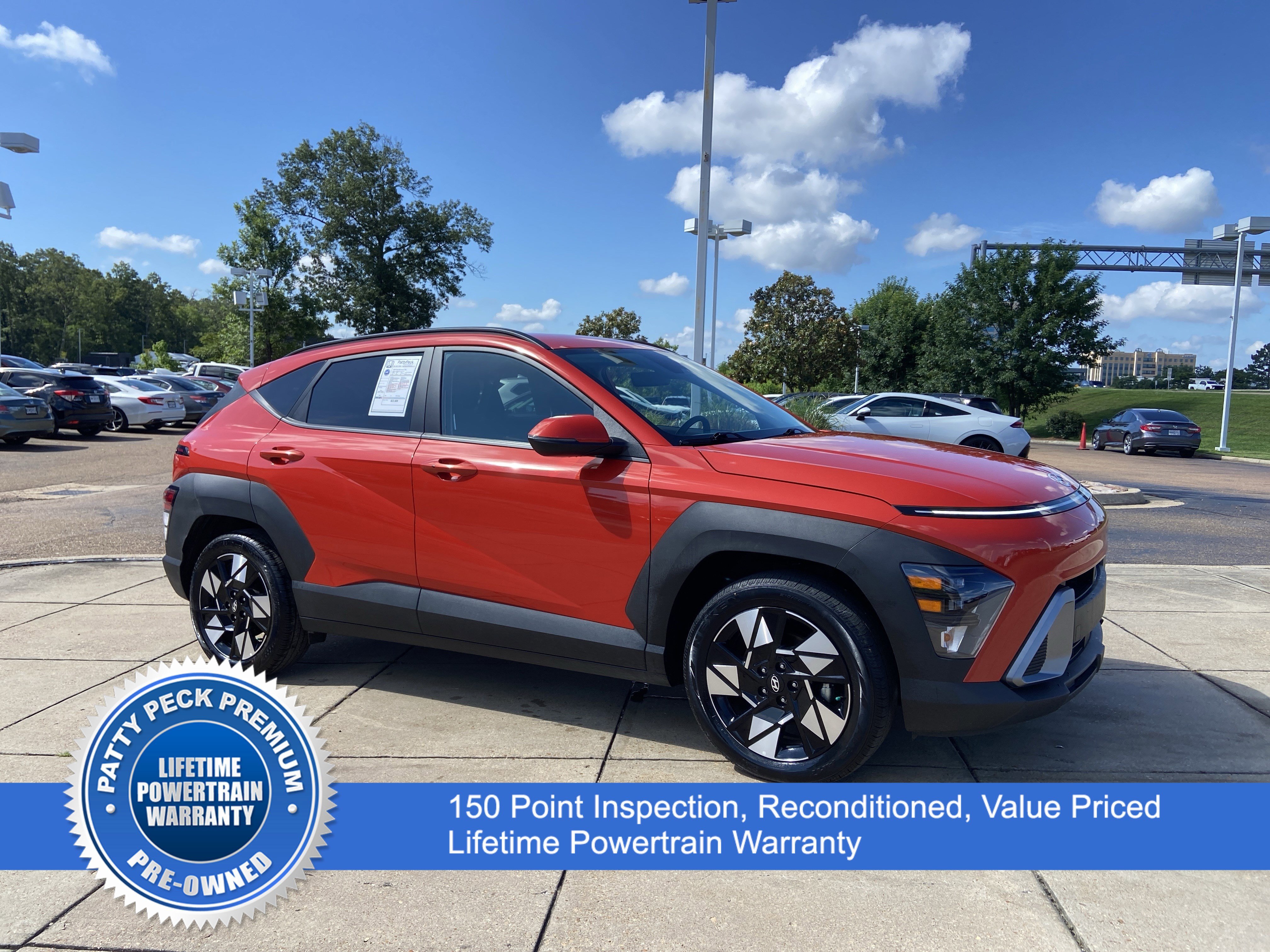 Used 2025 Soultronic Orange Pearl Hyundai SEL image 1