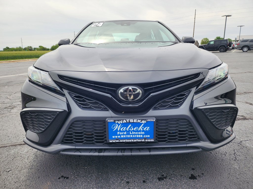 Used 2024 Midnight Black Metallic Toyota SE image 2